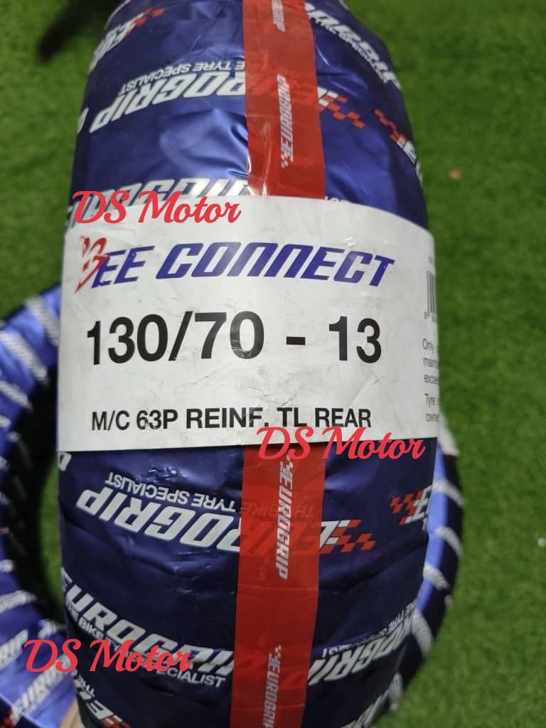 Eurogrip Tayar Rim 12 13 14 15 17 Inci Bee Connect Tyre 110/70-13 120/70-13 130/70-13 150/70-13 120/70-15 90/80-14 100/80-14 70/90-17 80/90-17 90/80-17 140/70-17