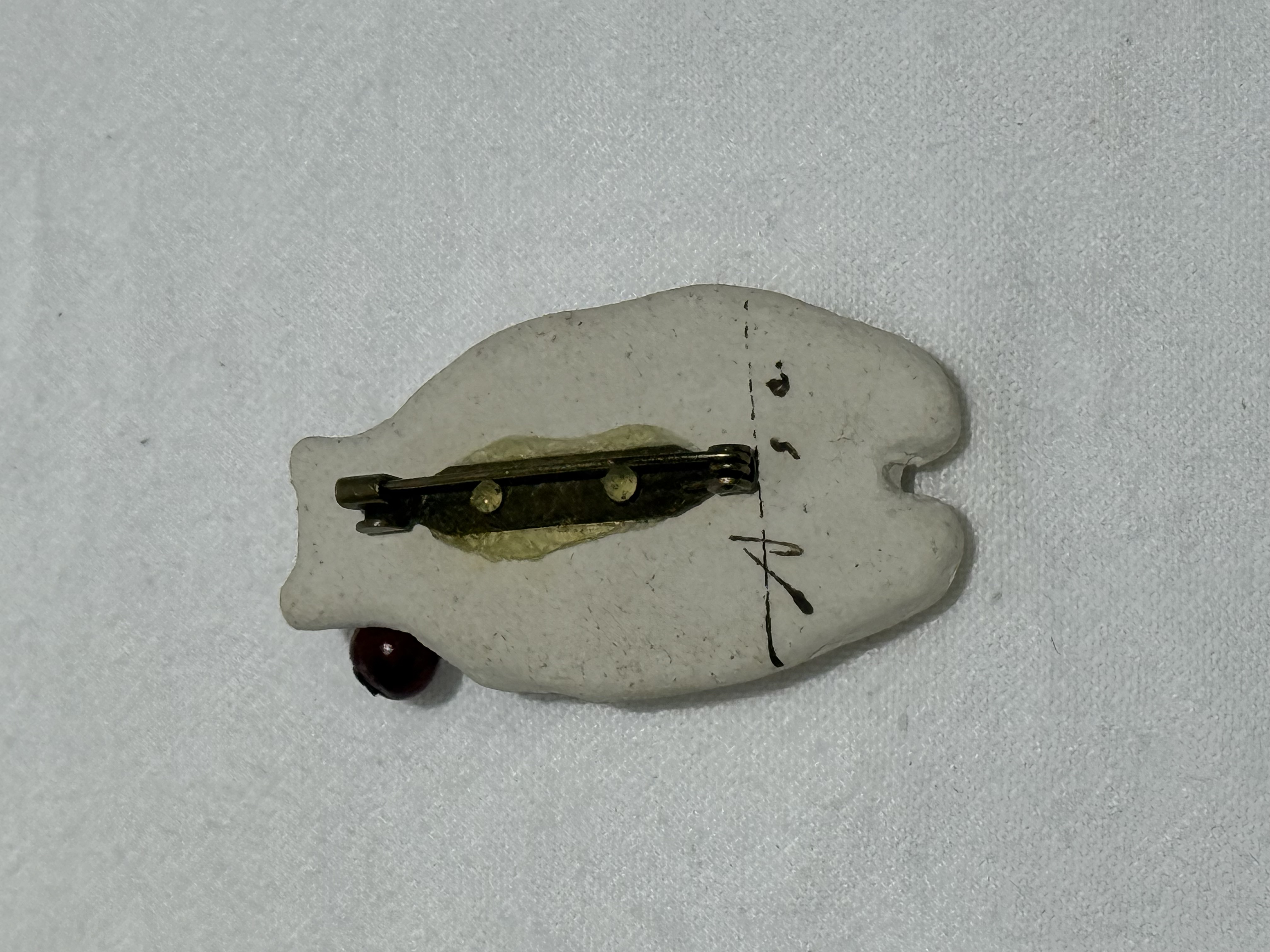 岡村朝子 白熊 胸針 插畫胸針 