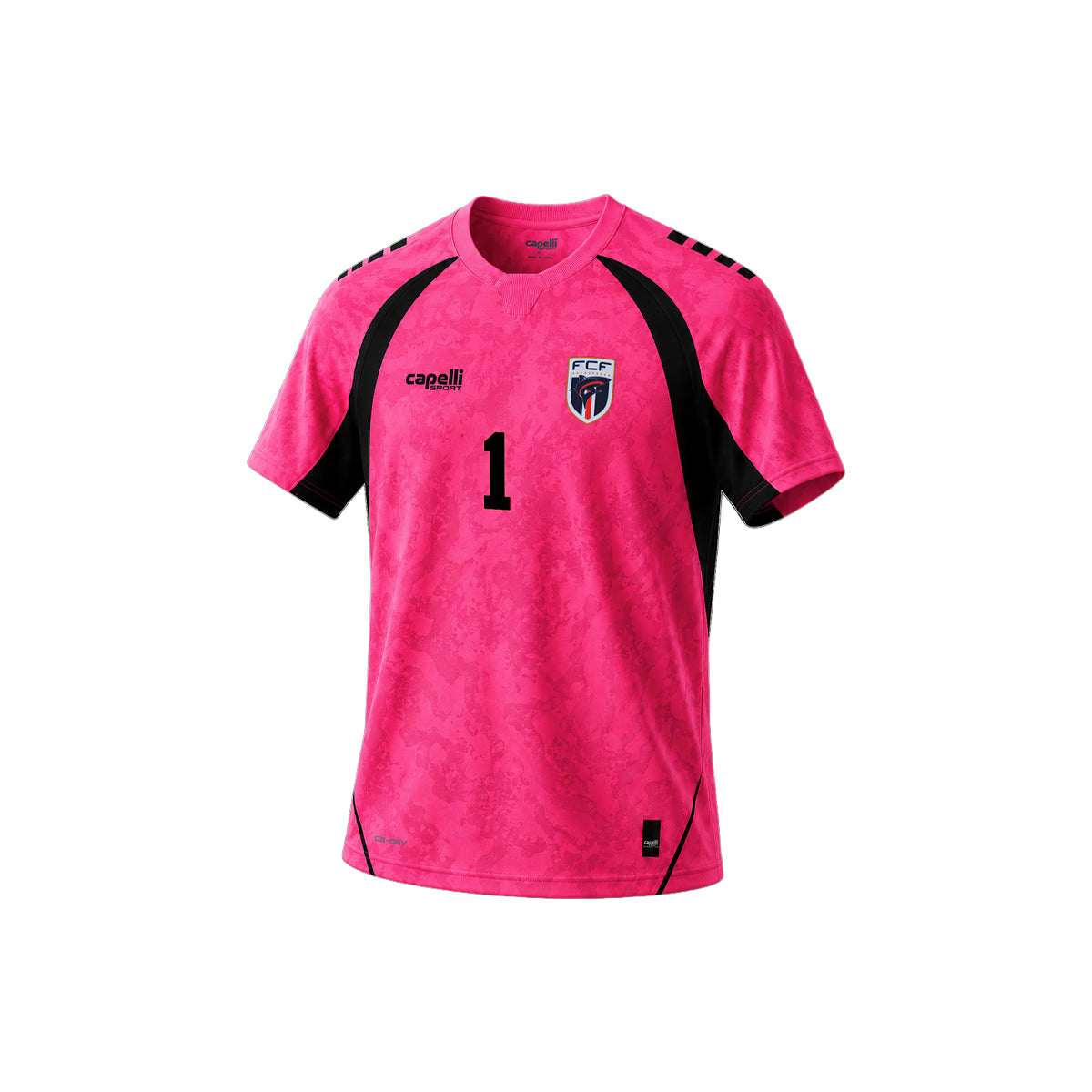 *限定預售【經典見證】Capelli Cabo Verde 佛得角粉紅色門將球衣連Vozinha 一號官方字 AGA-14279R_BRIGHTPINK