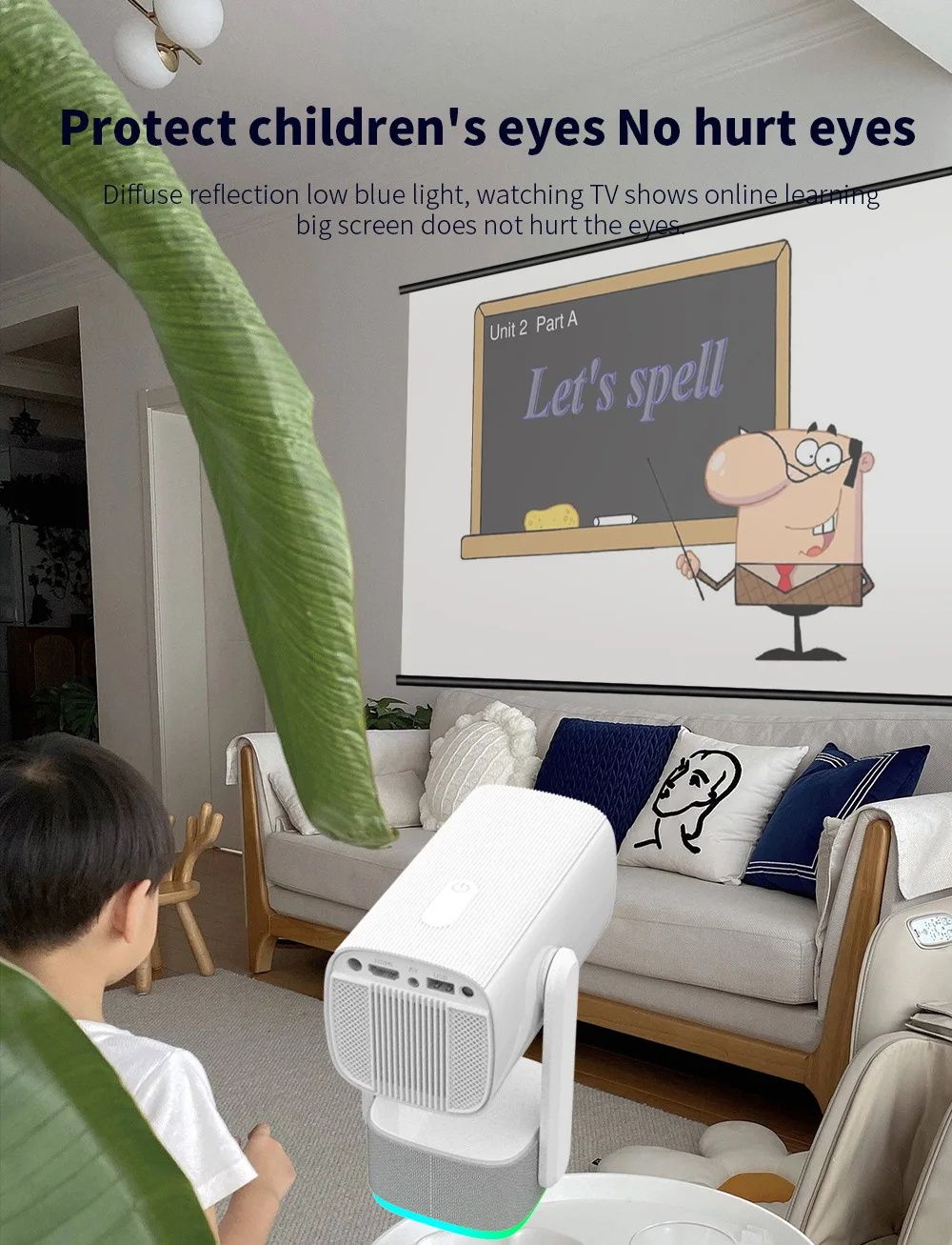 SAPPHIRE K2 4K便攜充電式智慧投影機