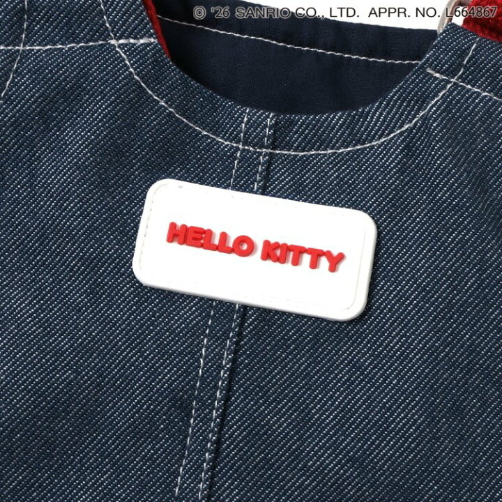 🇯🇵預訂 日本直送🇯🇵Apres les cours x Sanrio系列愛心人物刺繡袋鼠口袋牛仔吊帶裙