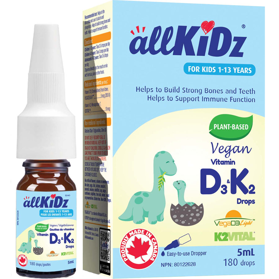 加拿大直送 allKiDz 幼兒專用維生素D3+K2  🇨🇦 *加拿大 allKiDz D3+K2 恐龍滴劑* 