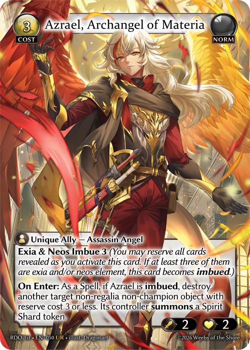 Azrael, Archangel of Materia / RDO-050 (UR)