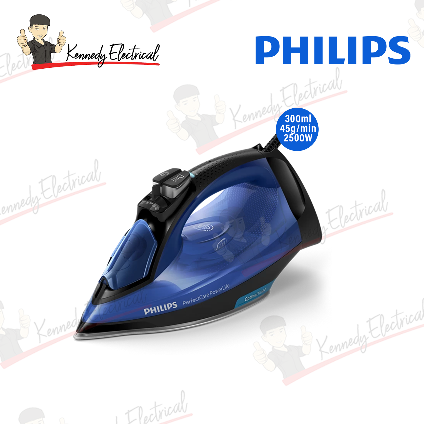Philips Steam Iron (2500W) SteamGlide Plus Soleplate GC3920/26