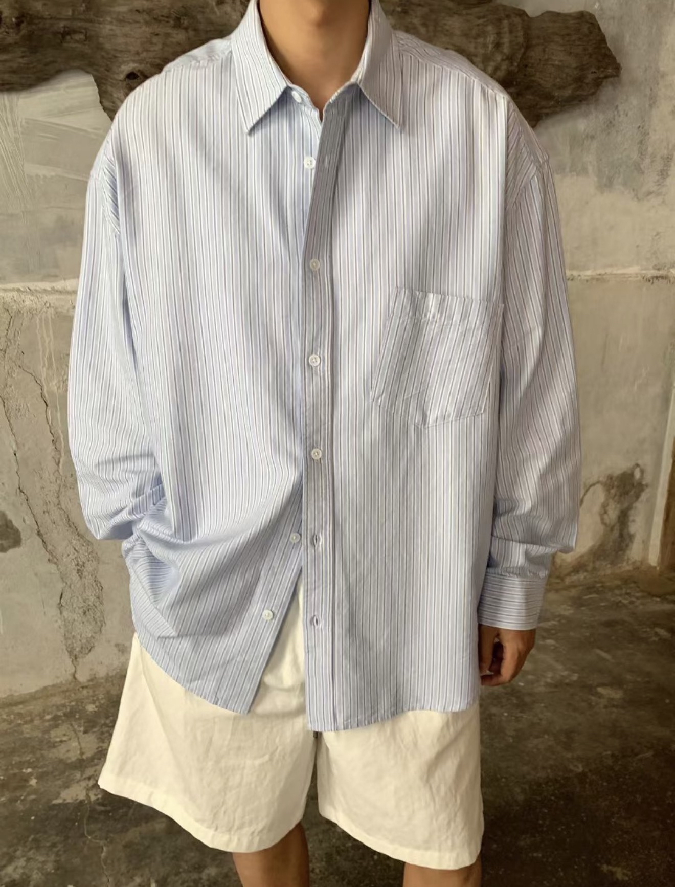 (推薦款) Striped casual shirt #sh16