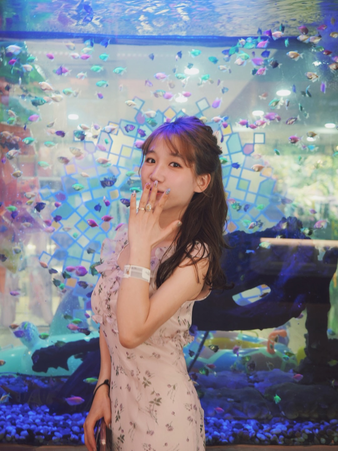 顯瘦碎花連身裙