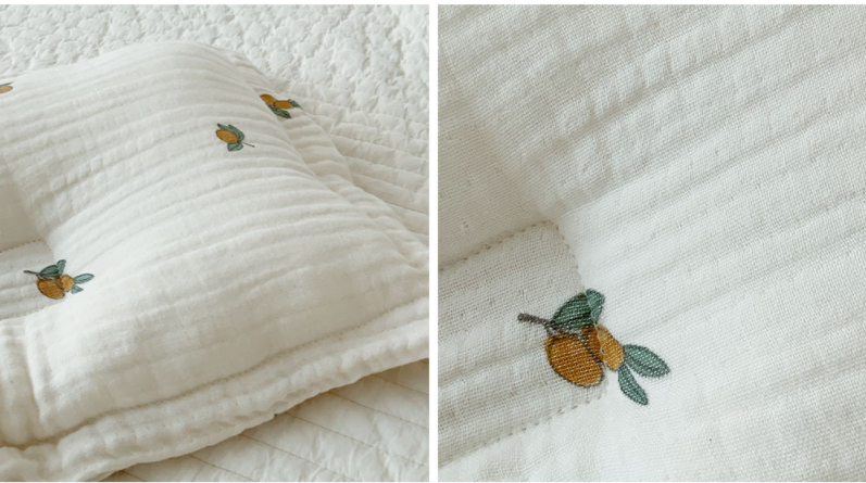 Dottodot Print Flowers Pillow