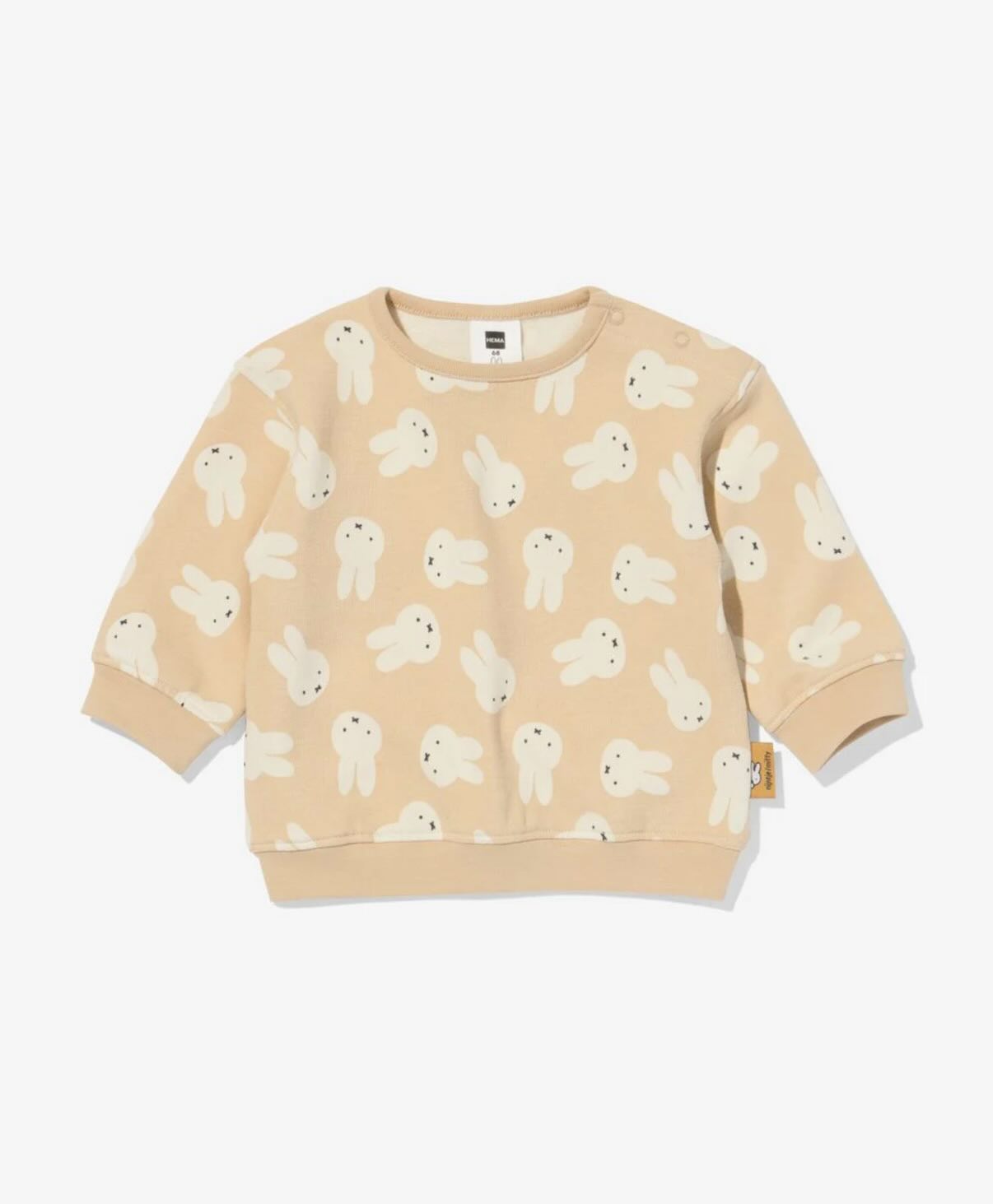 Miffy newborn baby long sleeves sweater (sand)