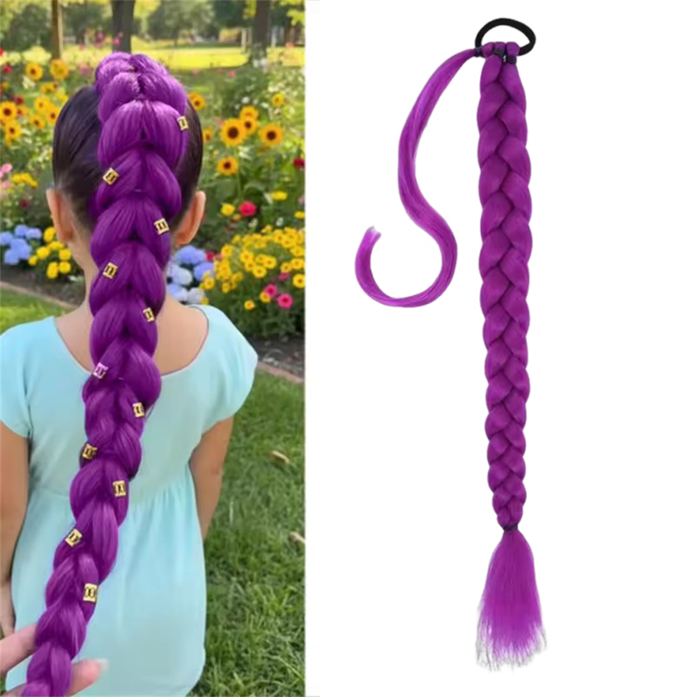 馬尾辮假髮 紫色 26英吋 UB0247