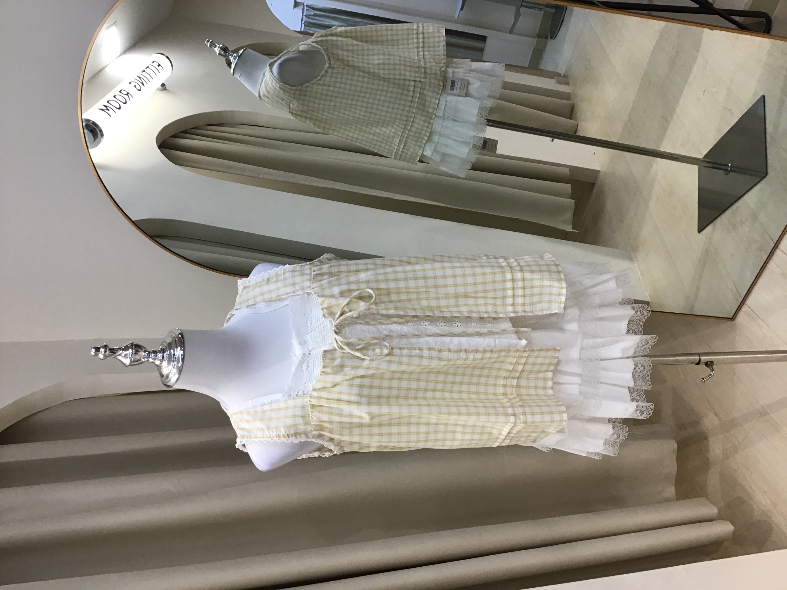 拼接格子假两件