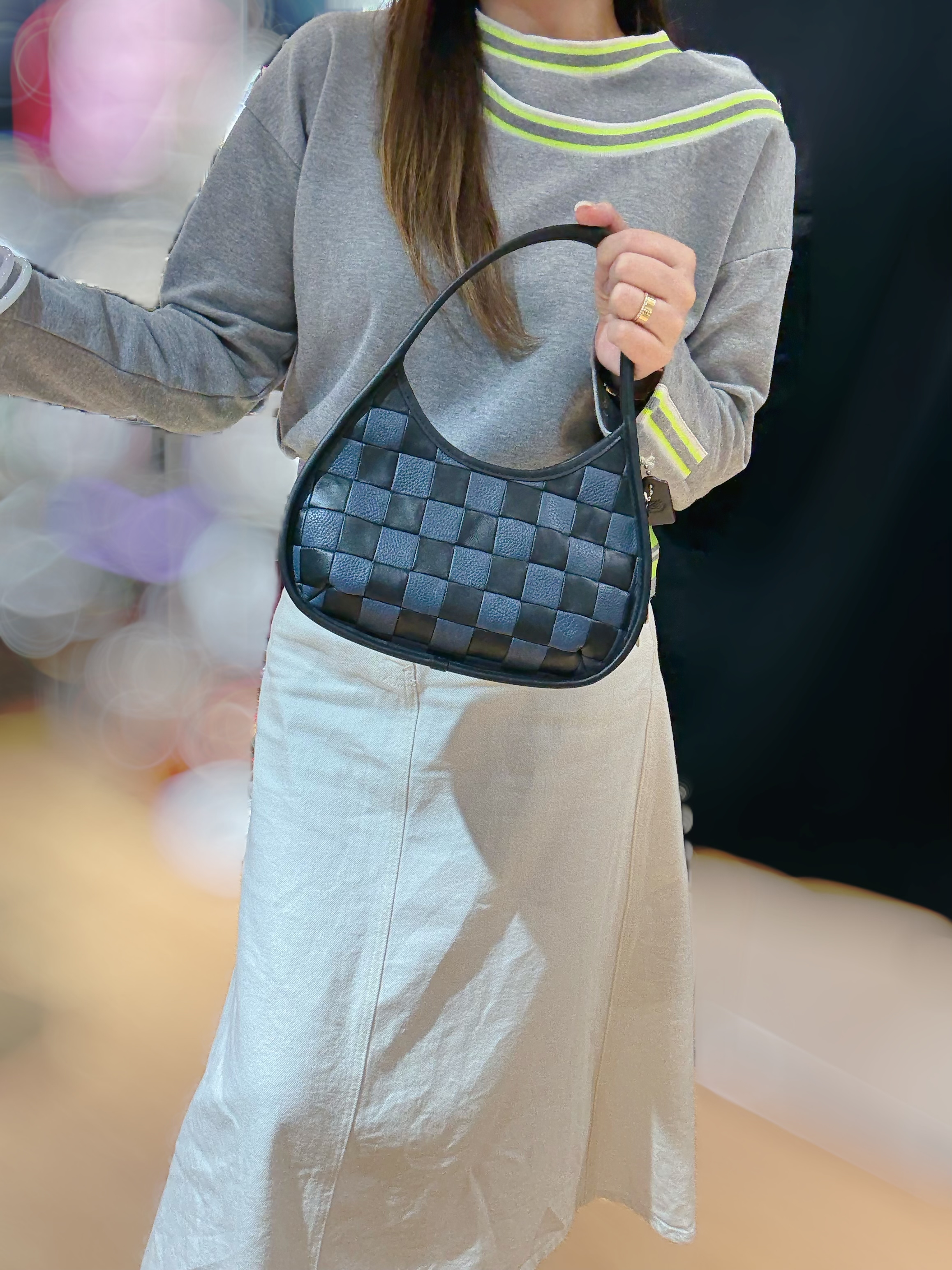 Coach Ergo bag navy/blk/grid