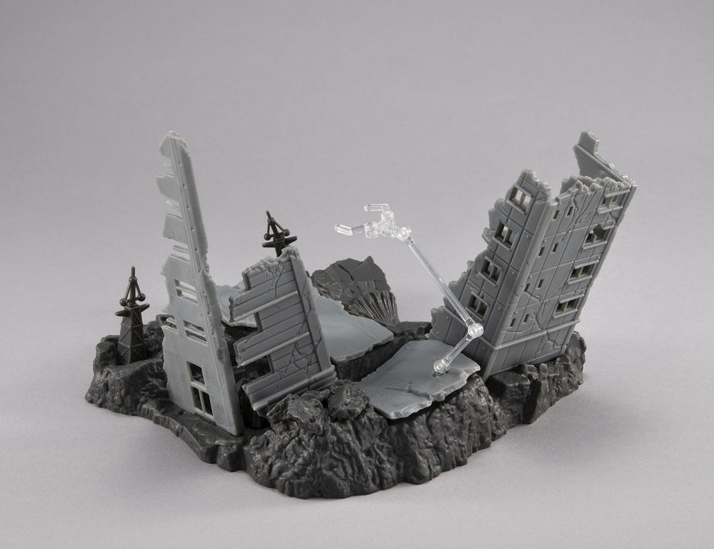 R.M.S《機動戰士高達 》G502M 紐約廢墟 (金屬色ver.) MEGAHOUSE RM series G structure Mobile Suit Gundam【GS02M】The abandoned buildings in New Yark city（Material Color Edition）場景