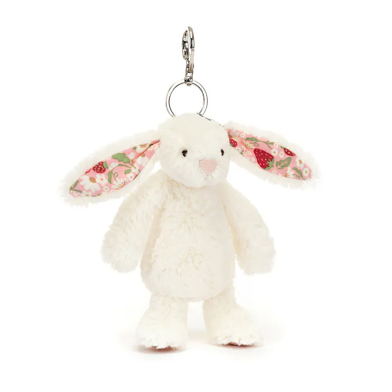 【英國】Jellycat Blossom Cream Bunny 'Berry' Bag Charm