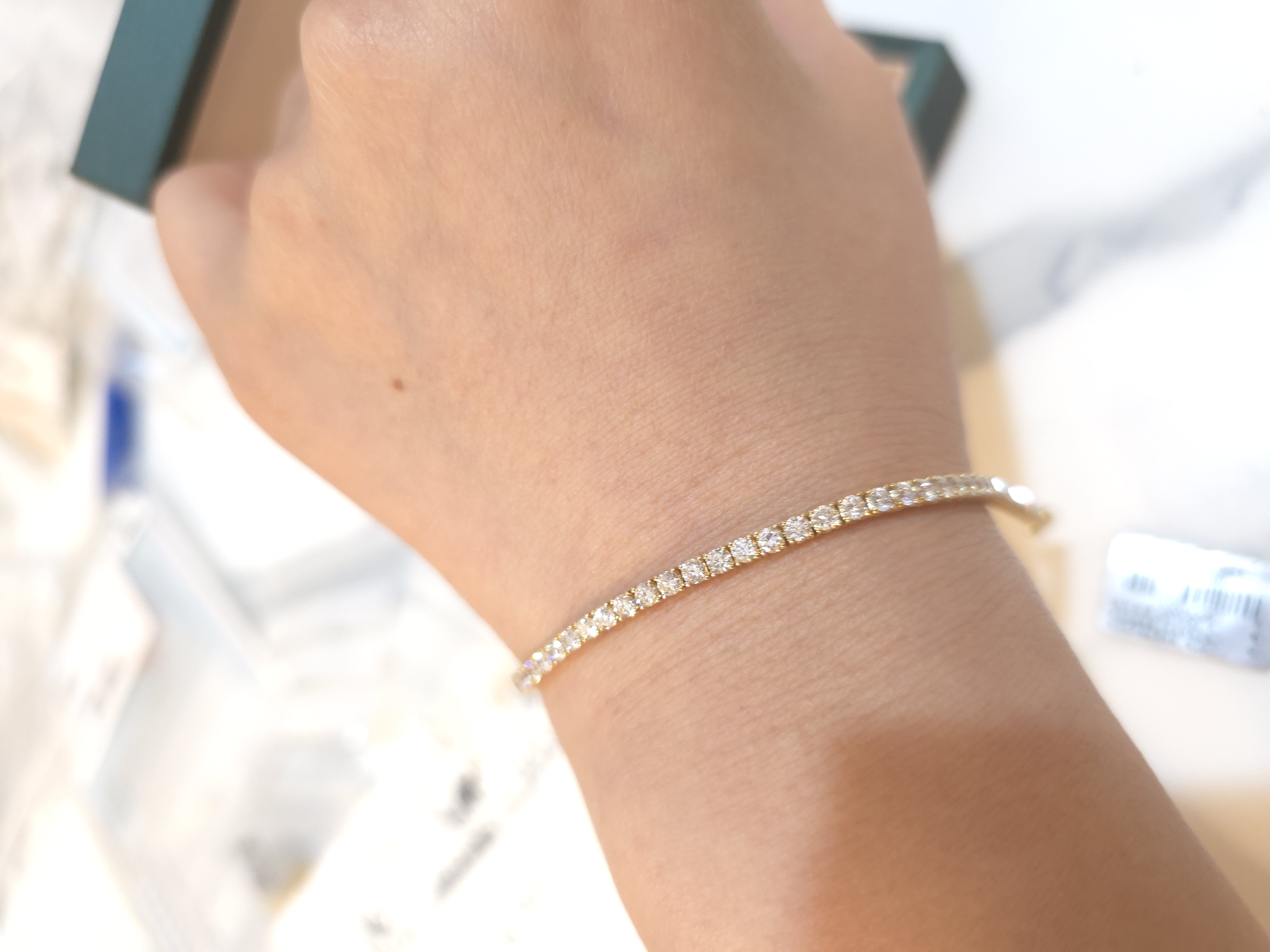 18K培育鑽石手鏈 d3.12/60 G6.254 S15.5