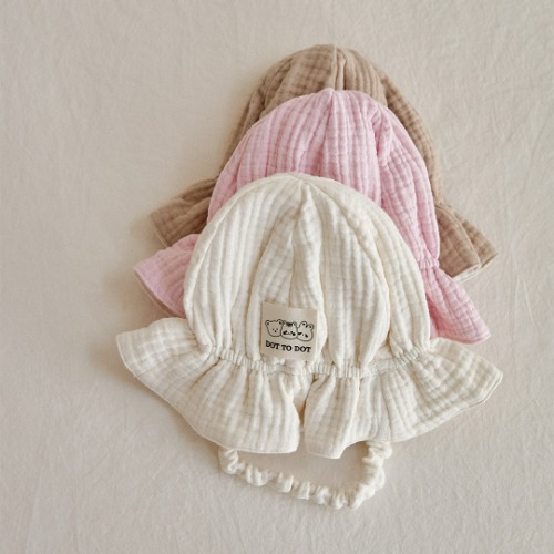 26S/S DTD奶萌人物系列 - 有機棉紗背帶爬服 / 娃娃帽