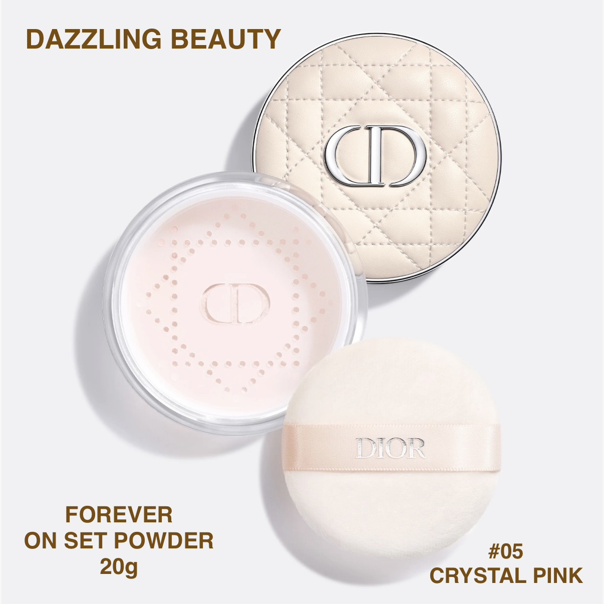 DIOR FOREVER ON SET POWDER 恆久貼肌定妝蜜粉#05 Crystal Pink 20g 限定水晶粉色