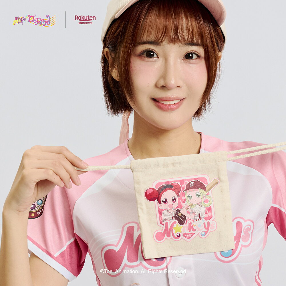 《Pre-Order》束口袋｜小魔女DoReMi X 台灣樂天桃猿商品 (26D27-P)