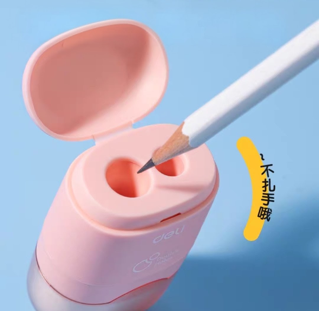 得力橡皮擦雙孔鉛筆刨 (S515) 🚛送貨選項請選(4)