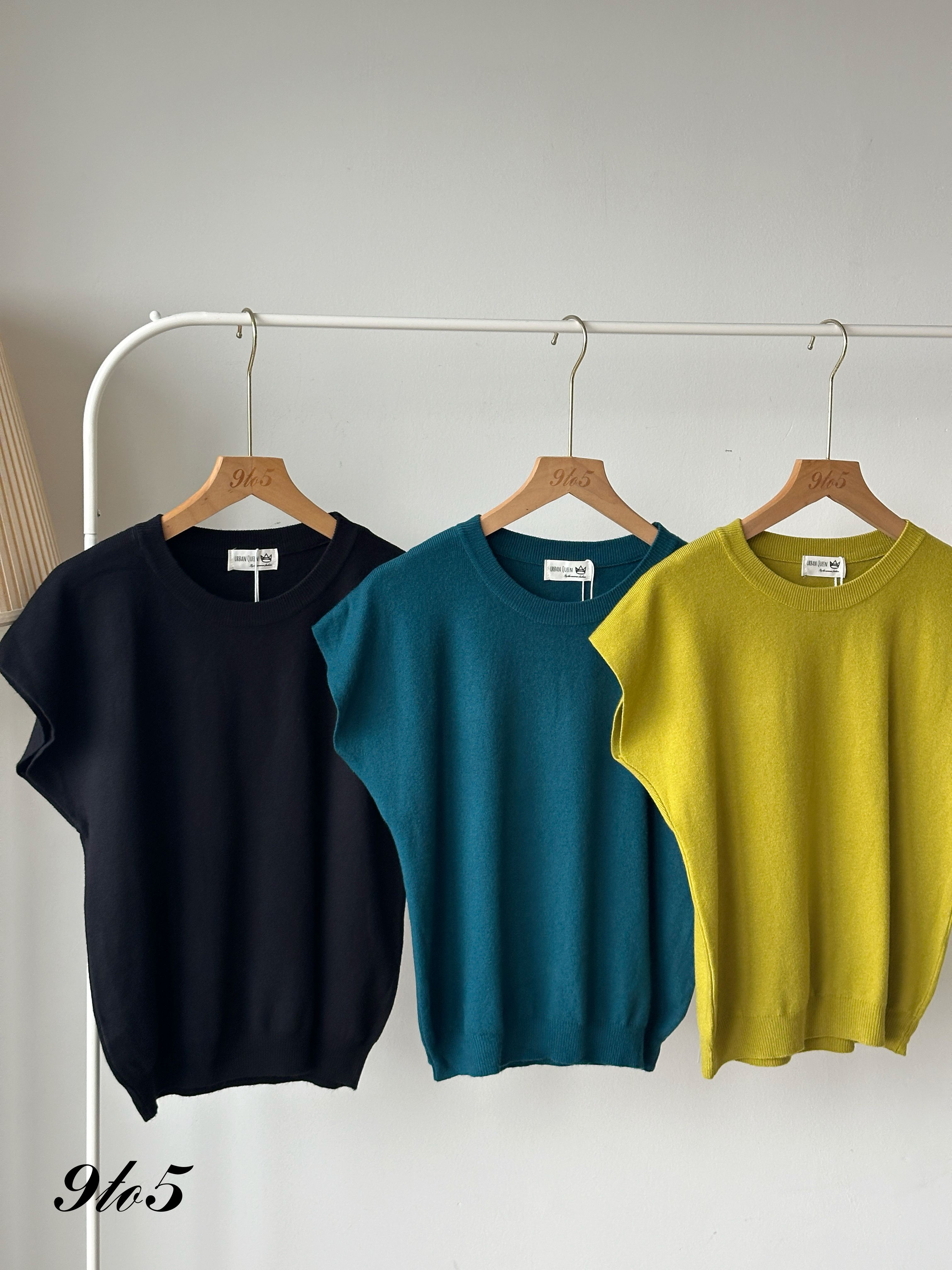 T4113 Cape Sleeve Knit Top - 6 Colors 