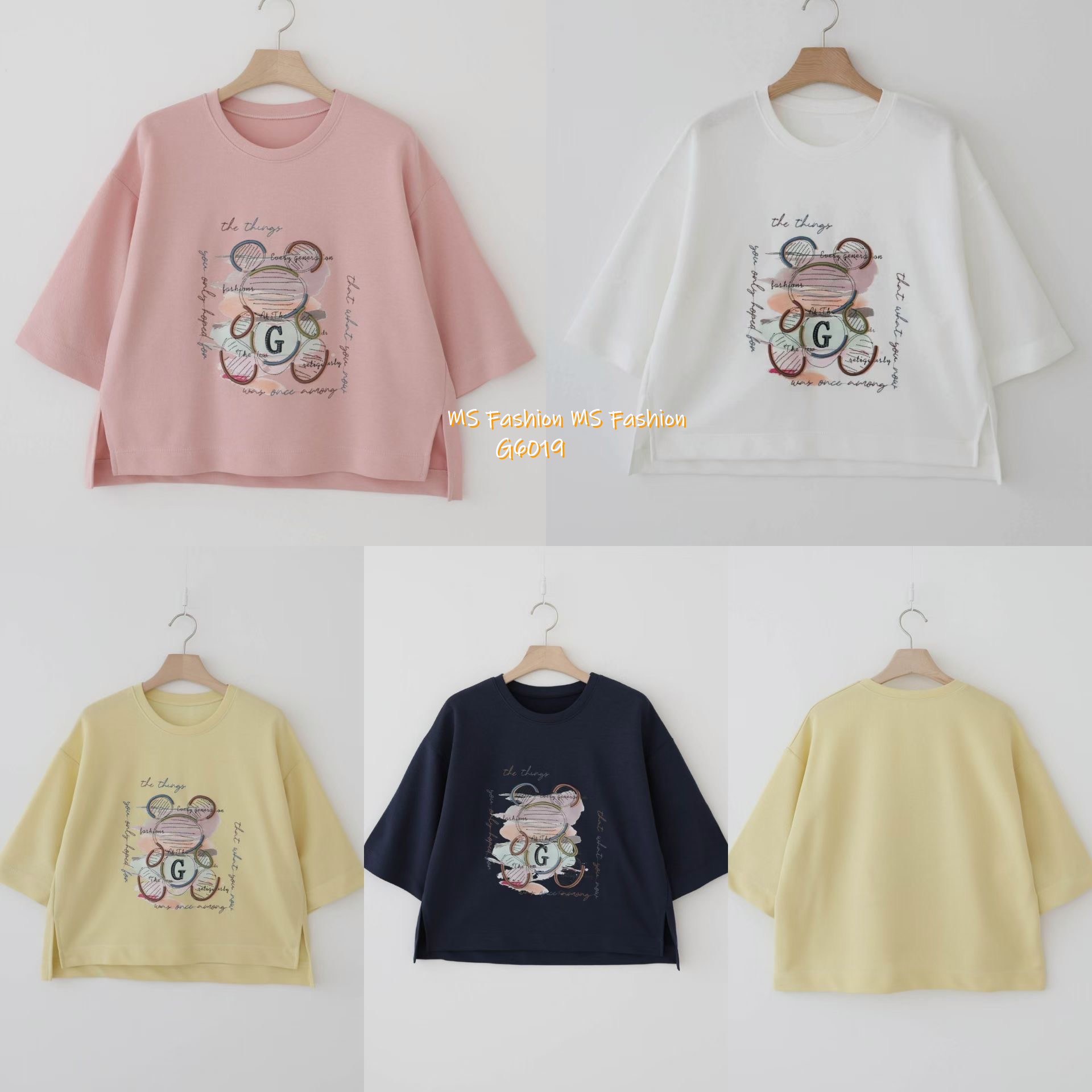 G6019 韓國🇰🇷靚料靚print top