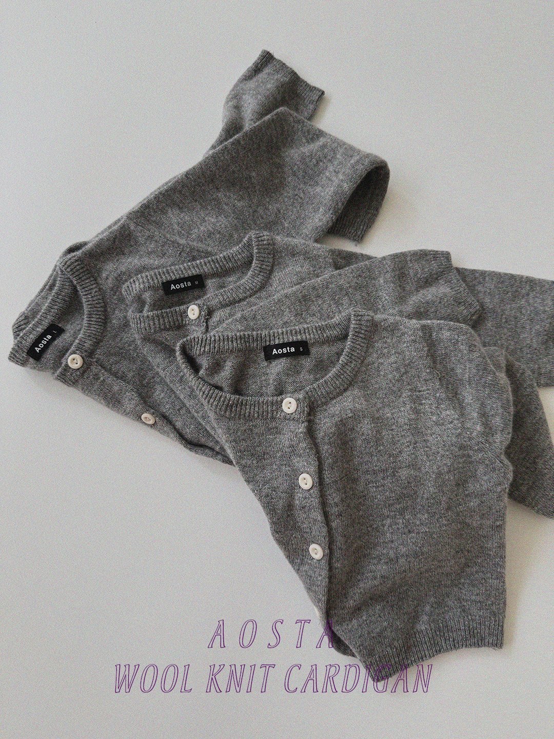 Aosta | [Knit Cashmere Cardigan]