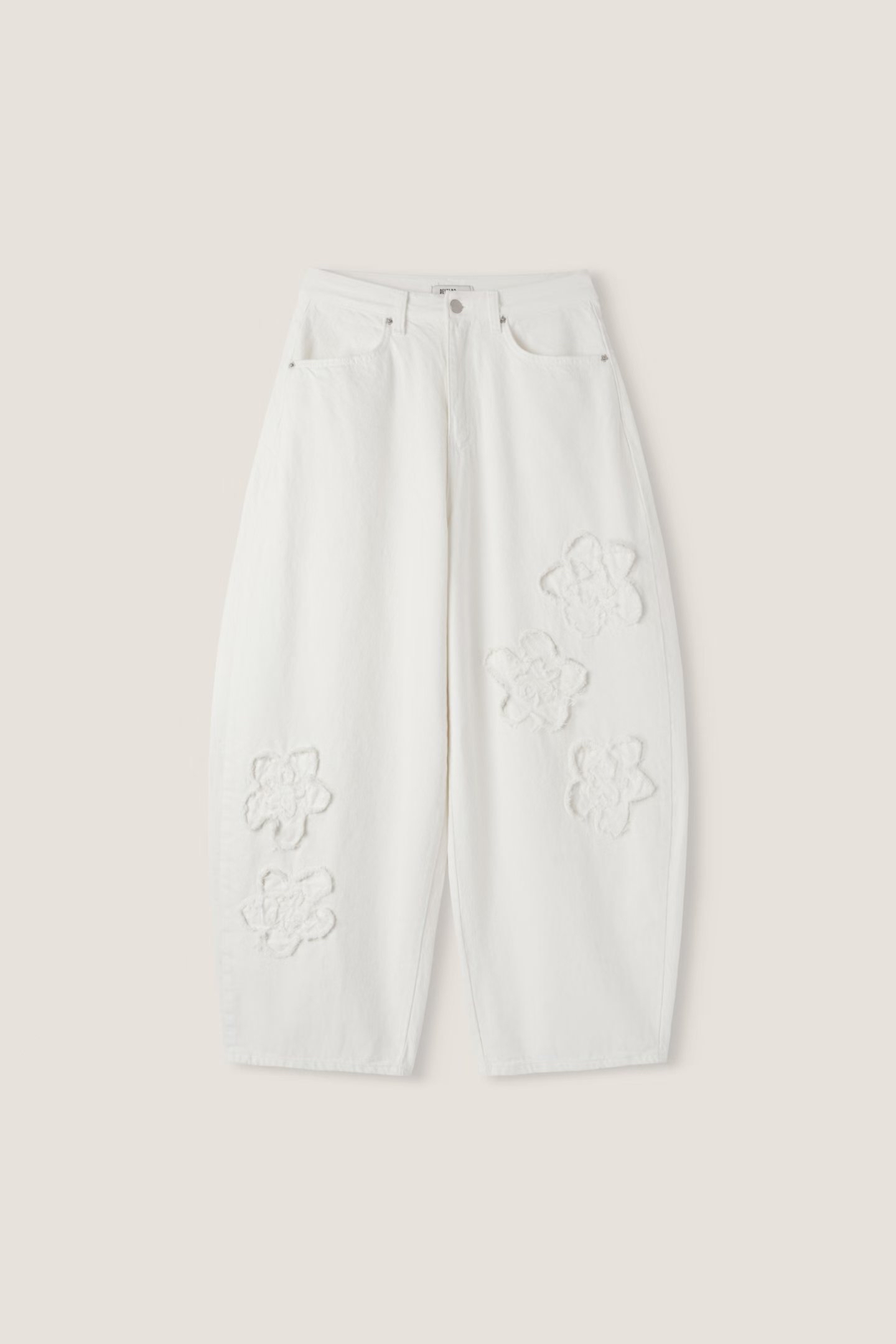 韓國新立體花花彎刀褲