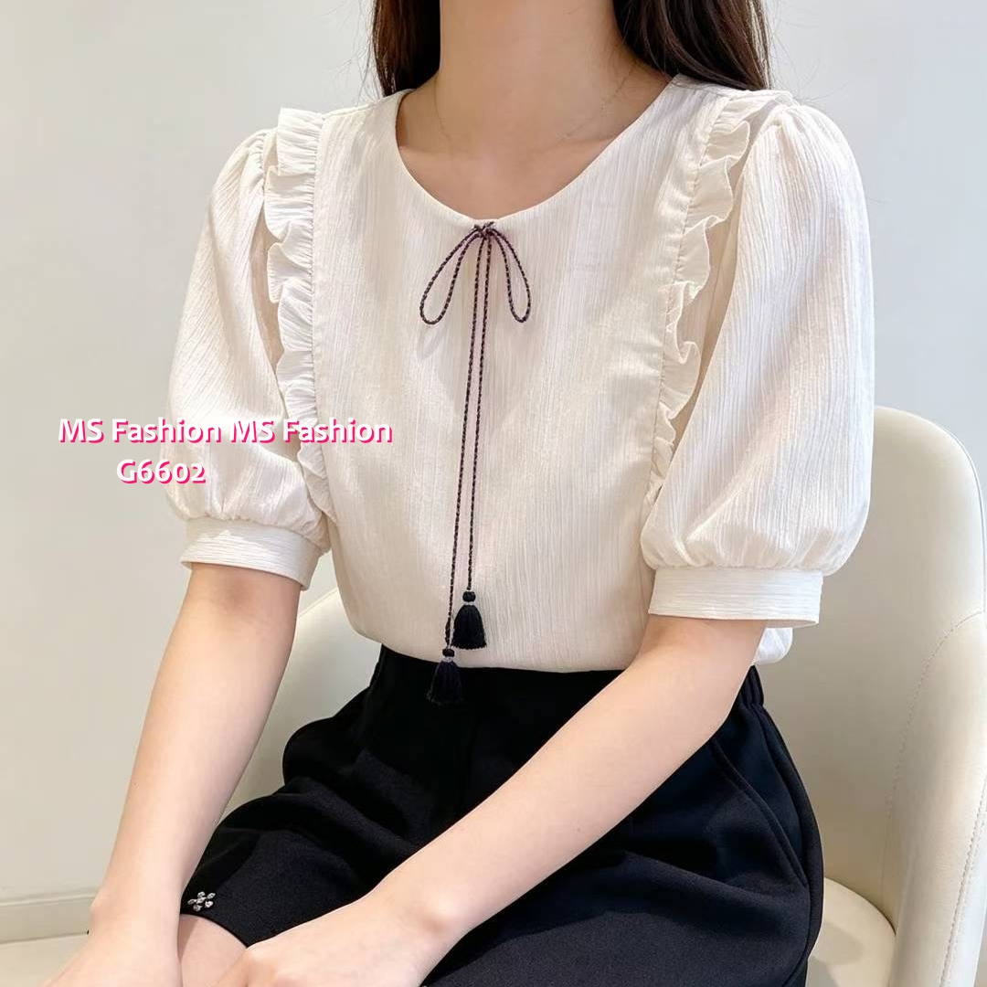 G6602 靚料肩ruffle top