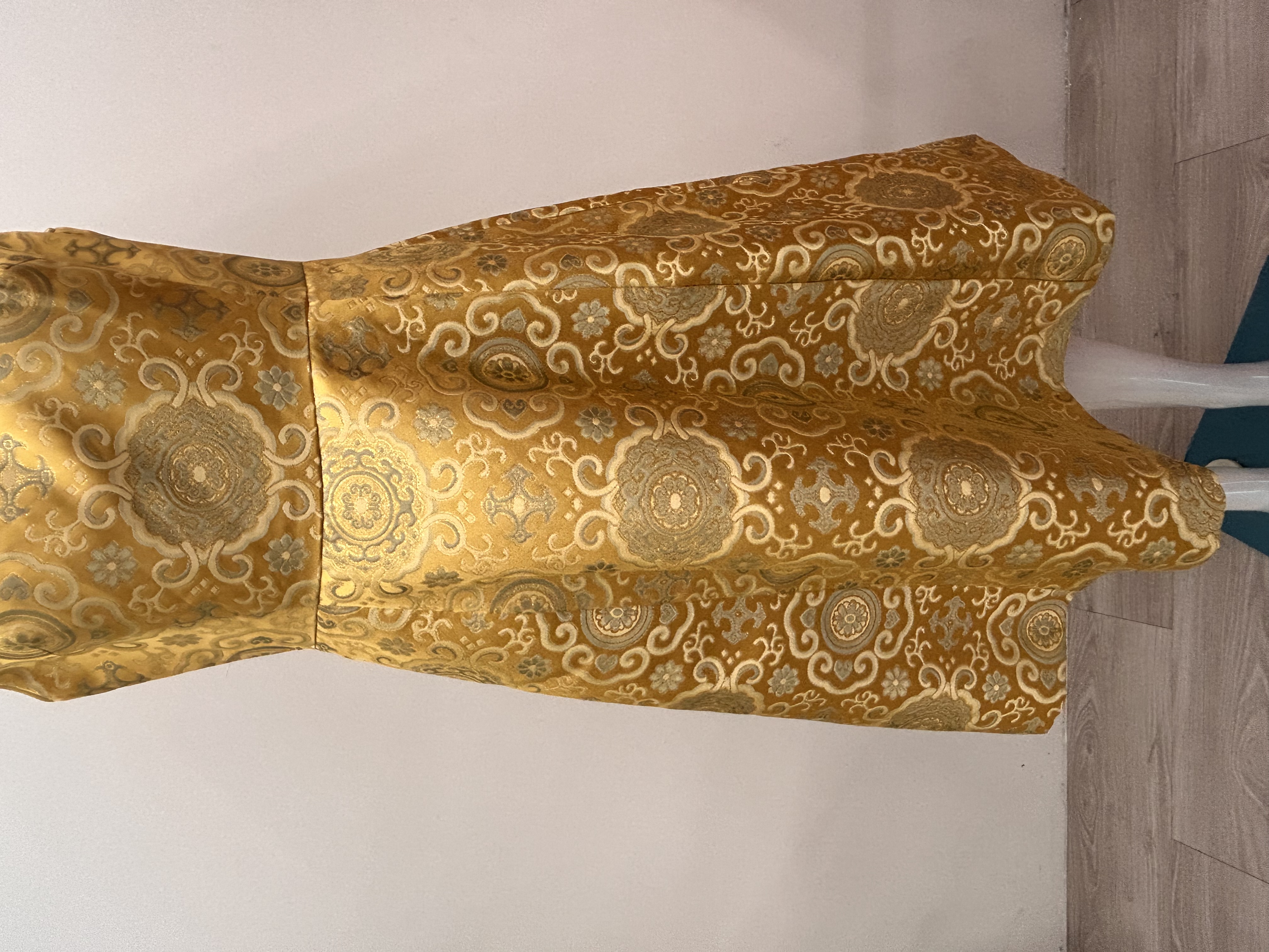 578.WB Embroidered Sleeveless A-Line Qipao