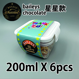 【星星紙腰封】 baileys chocolate luxe200ml小禮密實盒 X 6盒