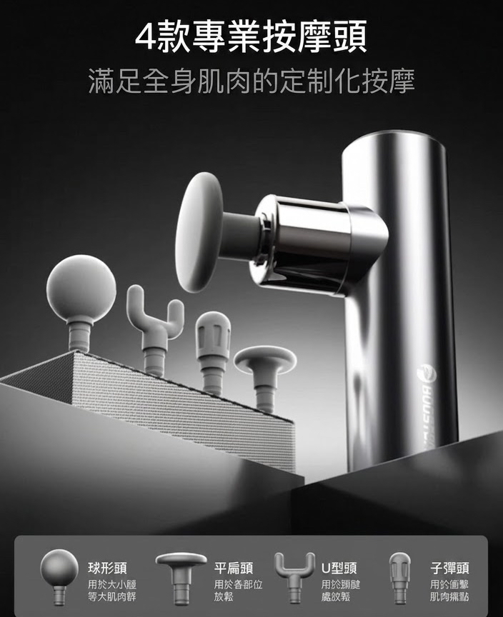 Booster mini 新版 輕便深層電動肌肉放鬆筋膜按摩槍 (預購產品)