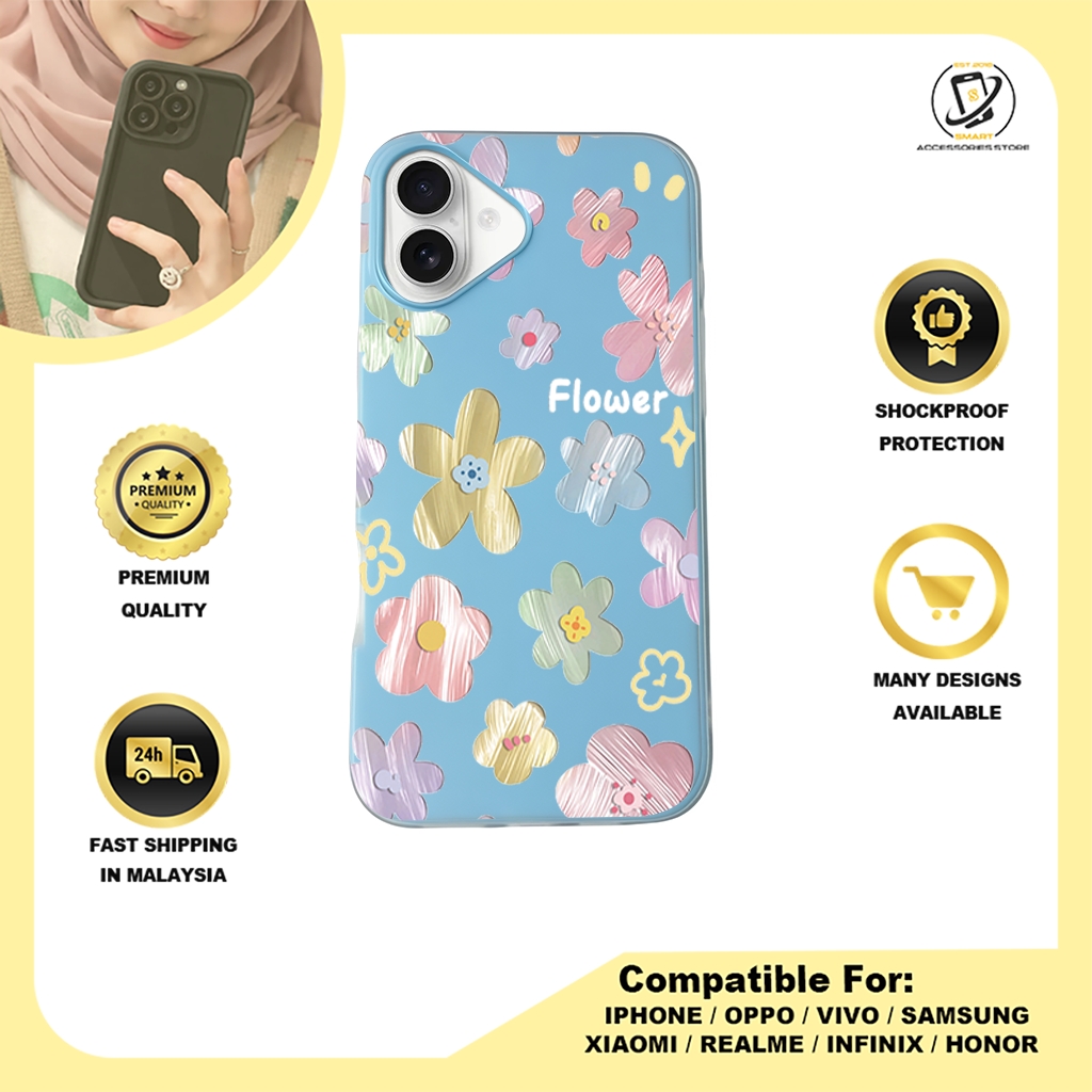 JELLY CASE PHONE FOR IPHONE - DESIGN FLOWER T