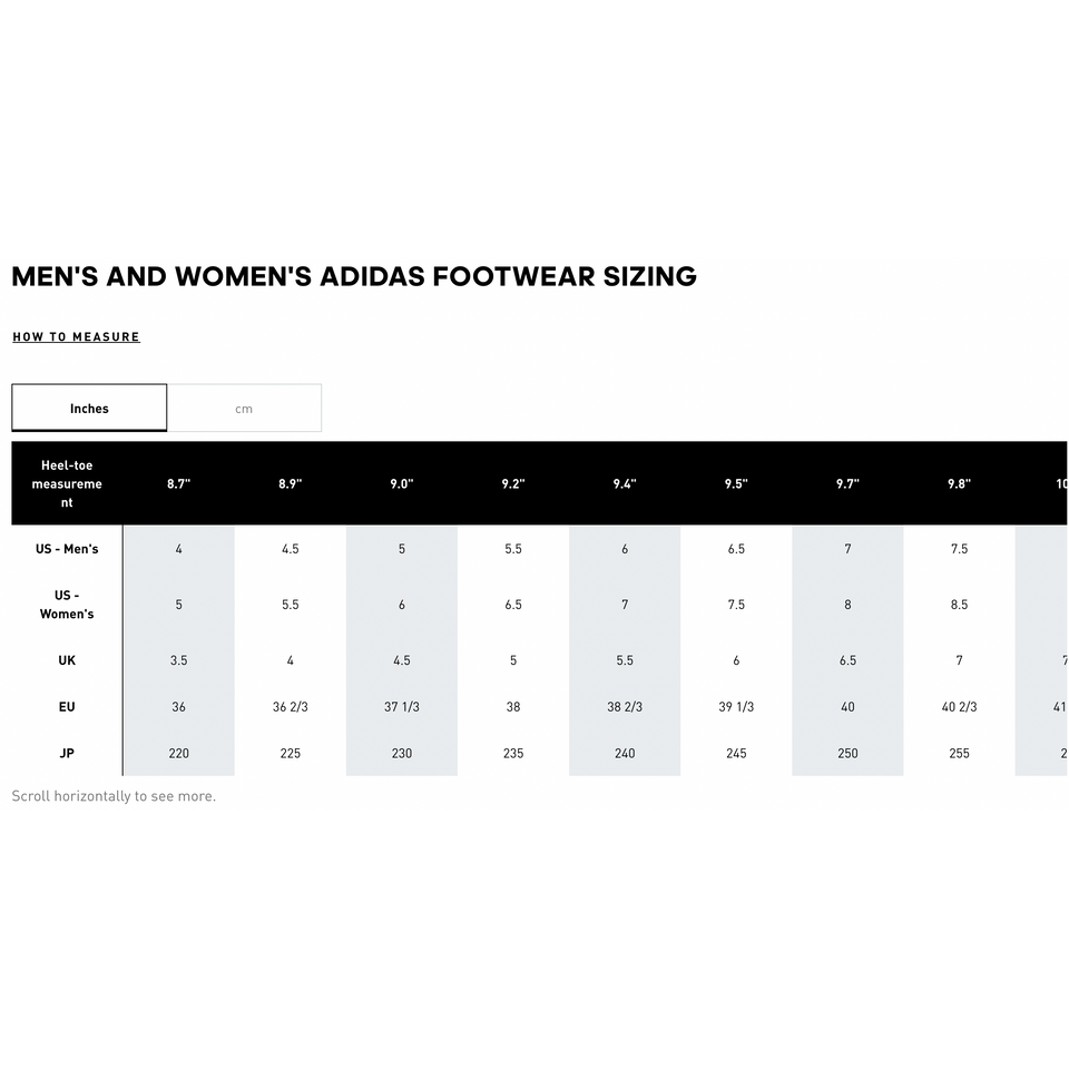 Adidas shin cheap guard size chart