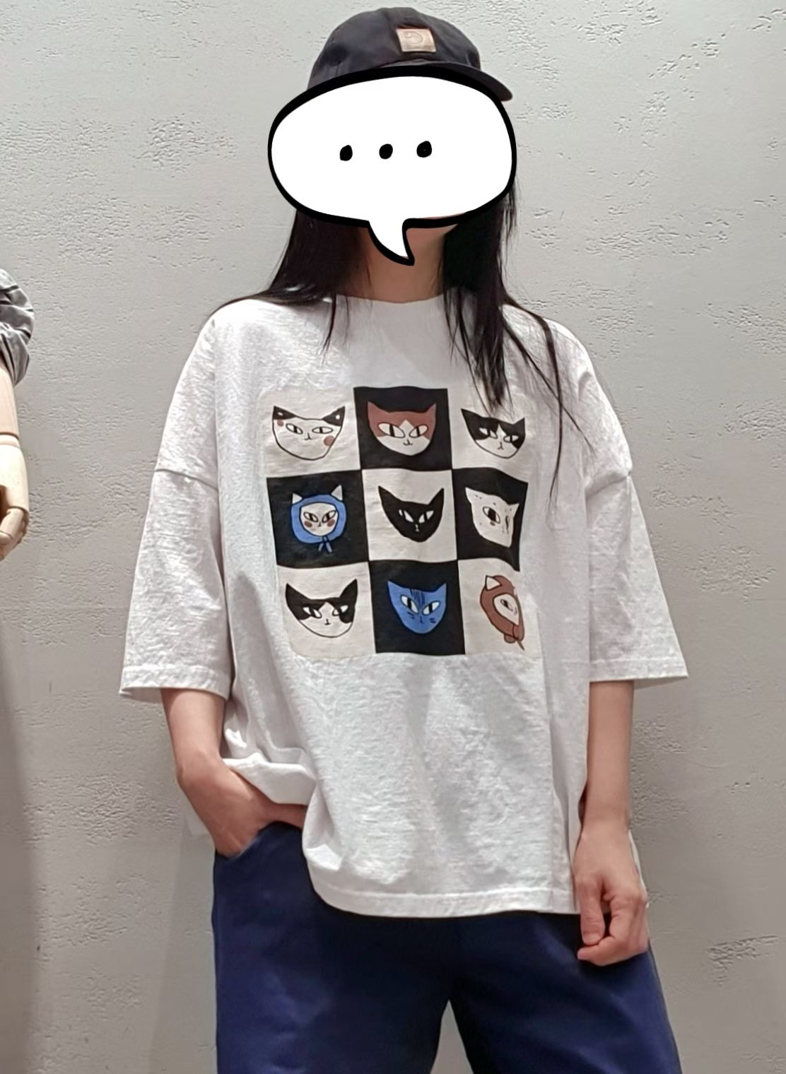 HA OX 9宮格貓tee