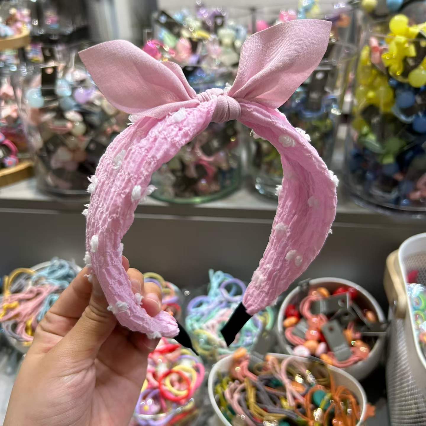 🎀 波點蝴蝶結兒童頭箍 🎀