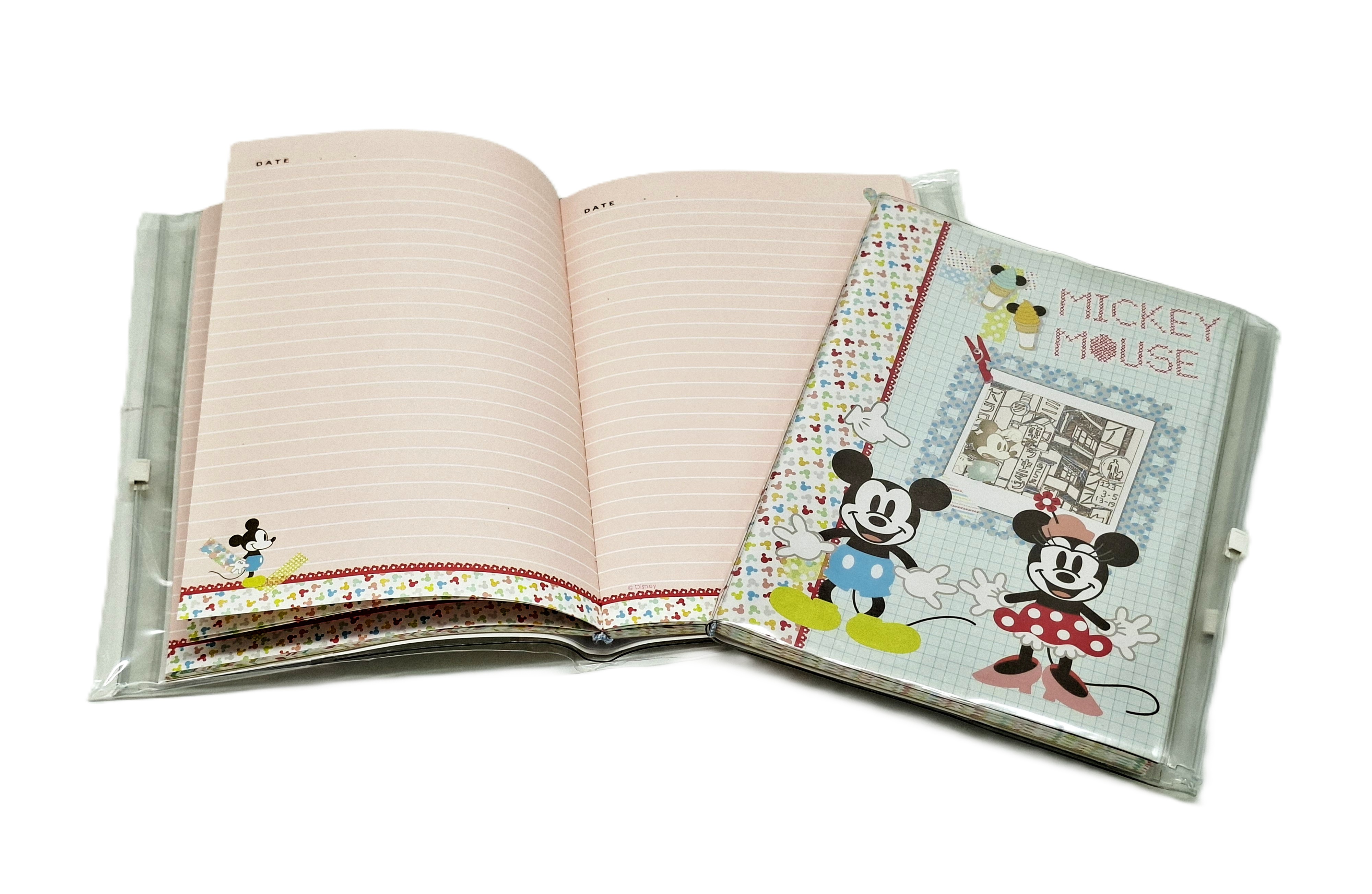 A5雙夾鏈收納筆記 Mickey And Minnie Mouse   (DPNA-25016B)
