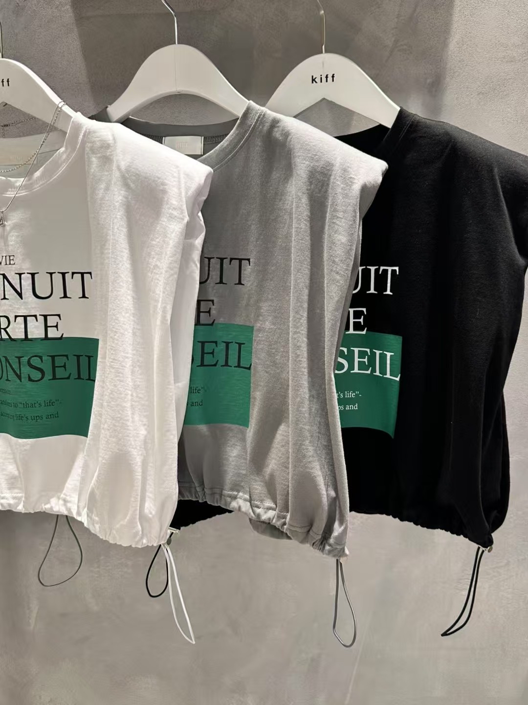 🇰🇷K5582 cotton印綠方格索腳top