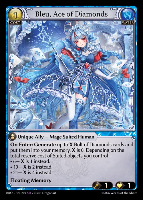 Bleu, Ace of Diamonds / RDO-209 (SR)