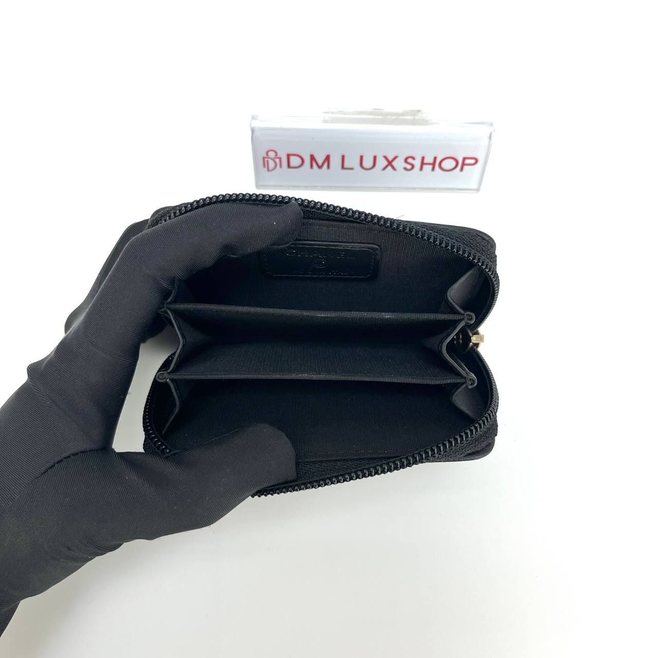 Chanel Boy Black Caviar Small Wallet (Serial 23)