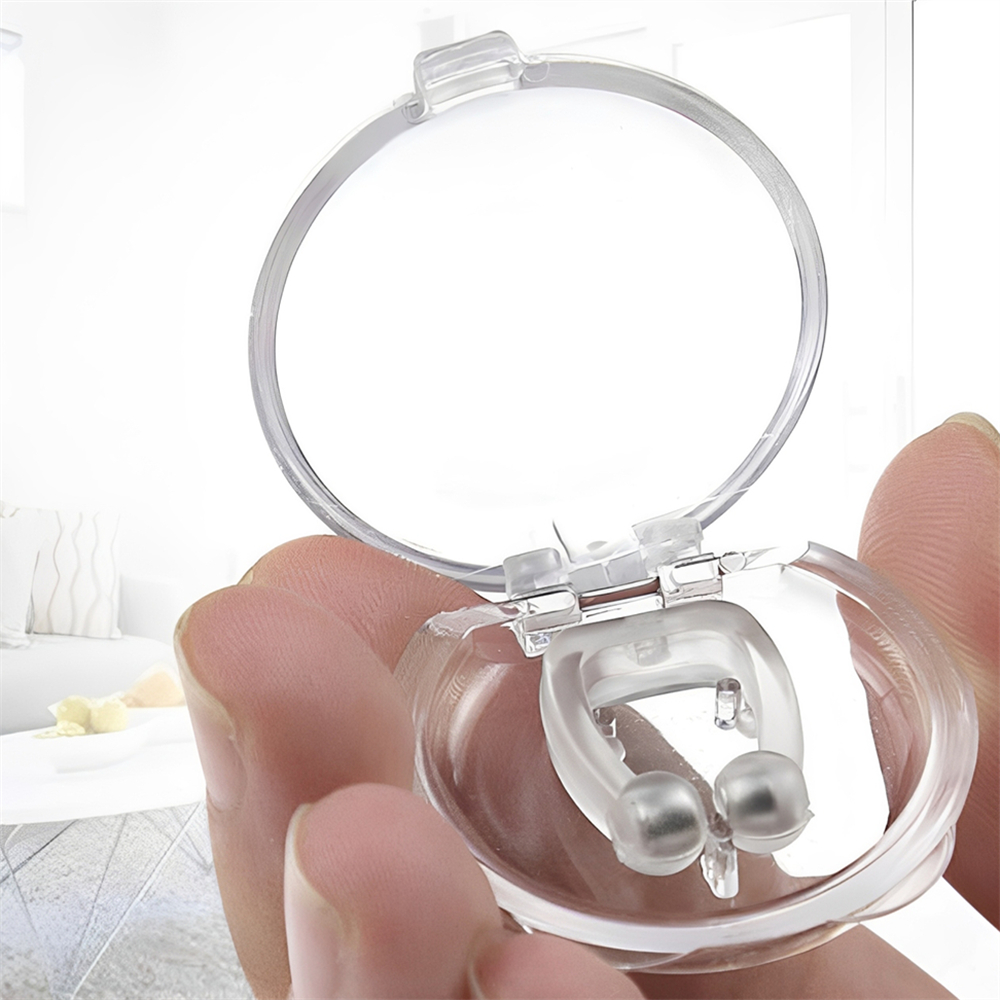 止鼾器 止鼻鼾磁力夾 防打鼻鼾 失眠 睡覺打呼嚕 硅膠磁吸夾 ［平行進口］ HK2749