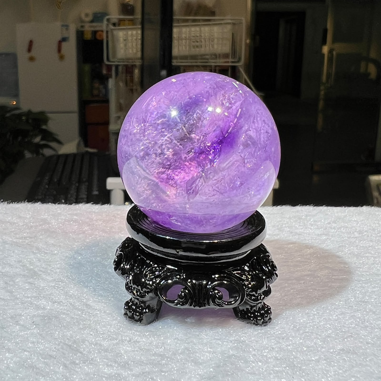 紫水晶球 3.7cm+/- (不連座)#CA0062