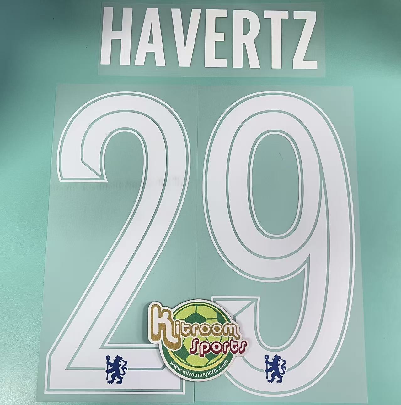 2022-23 Chelsea Home UCL Nameset #29 HAVERTZ