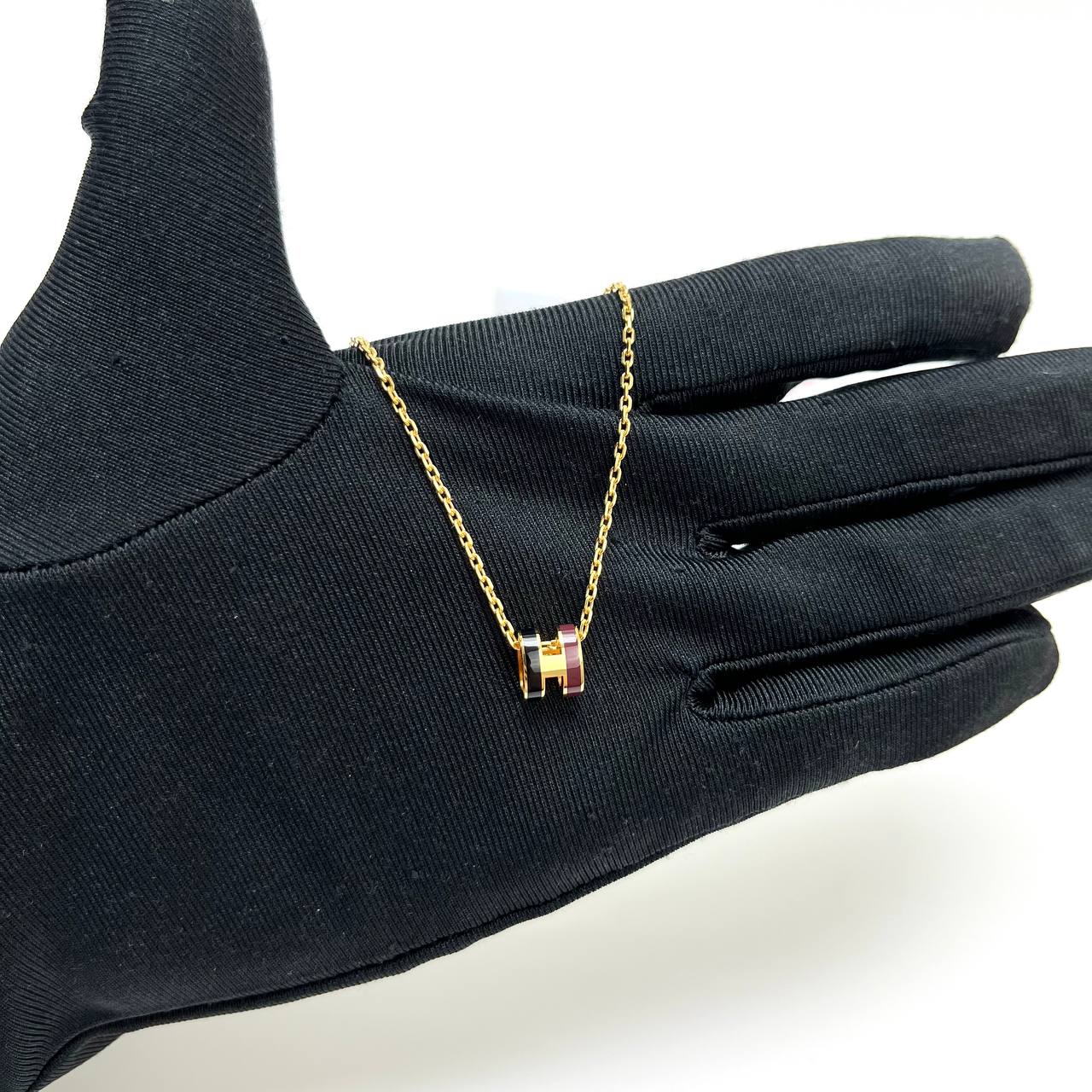 Hermes Mini Pop H Necklace (2 Tone)