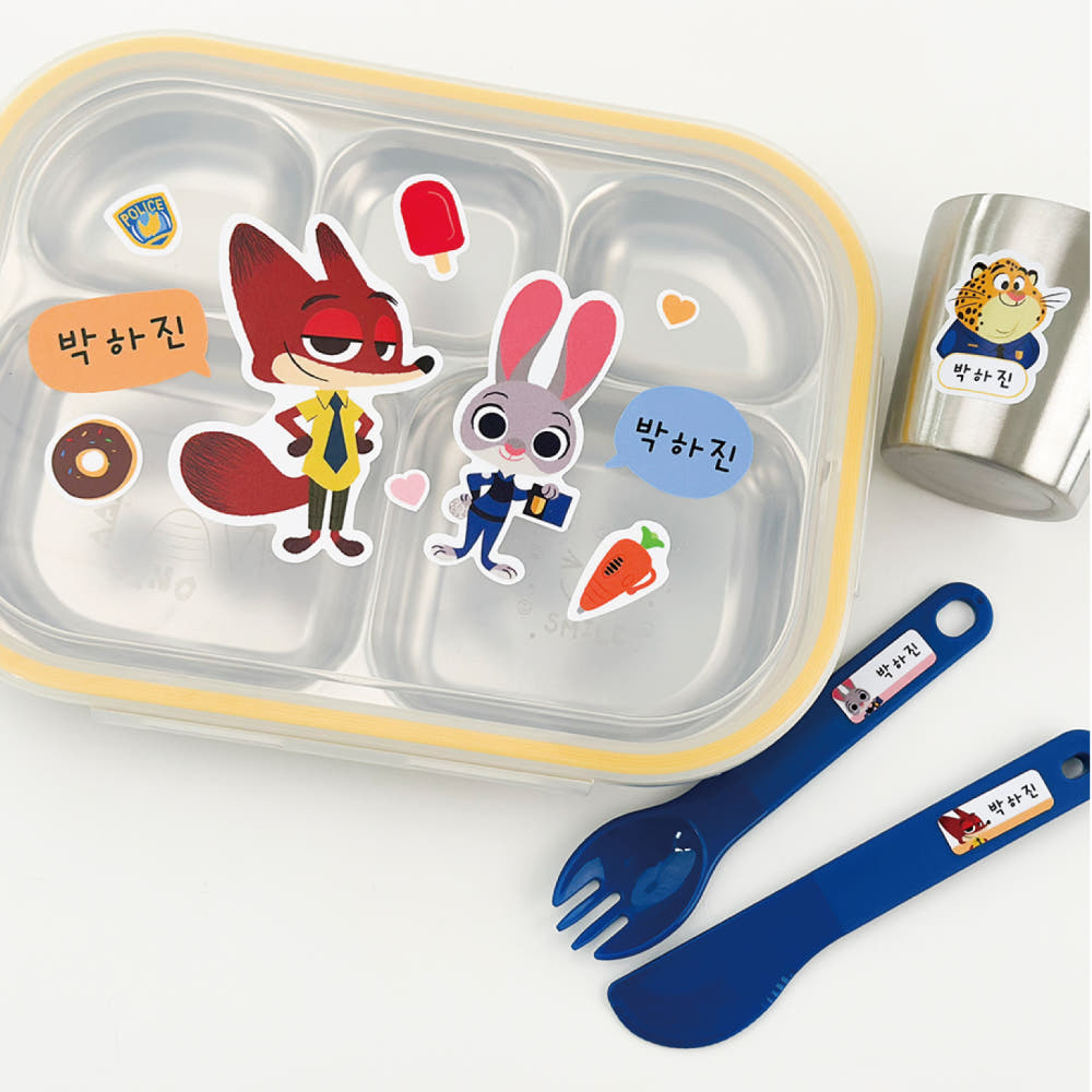 韓國🇰🇷Diseny系列防水文具餐具姓名貼紙