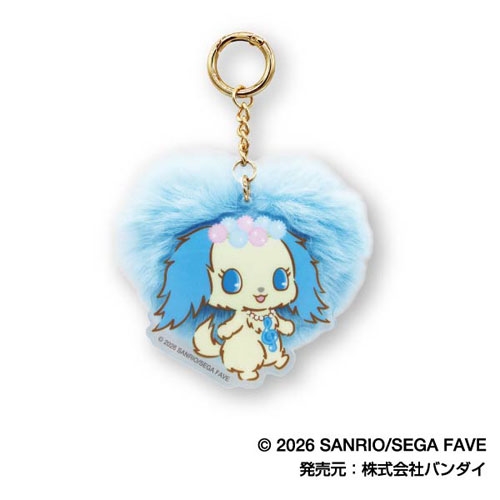 寶石寵物 Jewelpet 心型毛毛球掛件 露比 莎菲 佳娜德 奈娜 #P-SAG0097 [BANDAI] (IN-STOCK) 