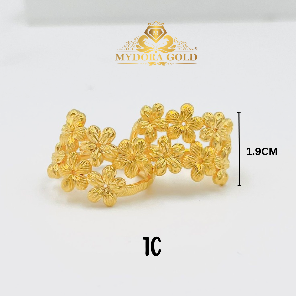 MYDORA Cincin Bunga Daisy Duo-Layer (5G) l EMAS 916/22K