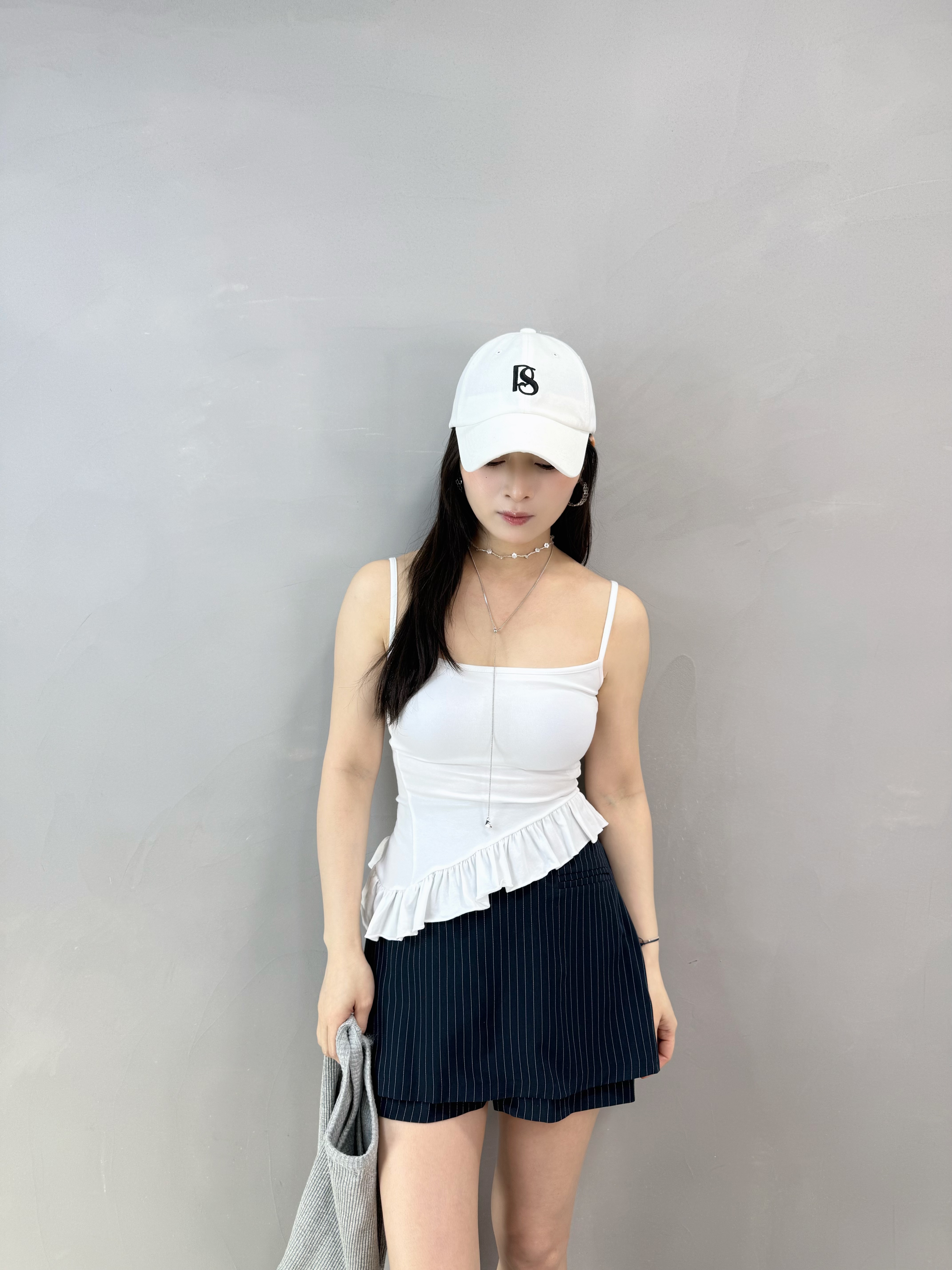 H68 吊帶ruffle Bra Top
