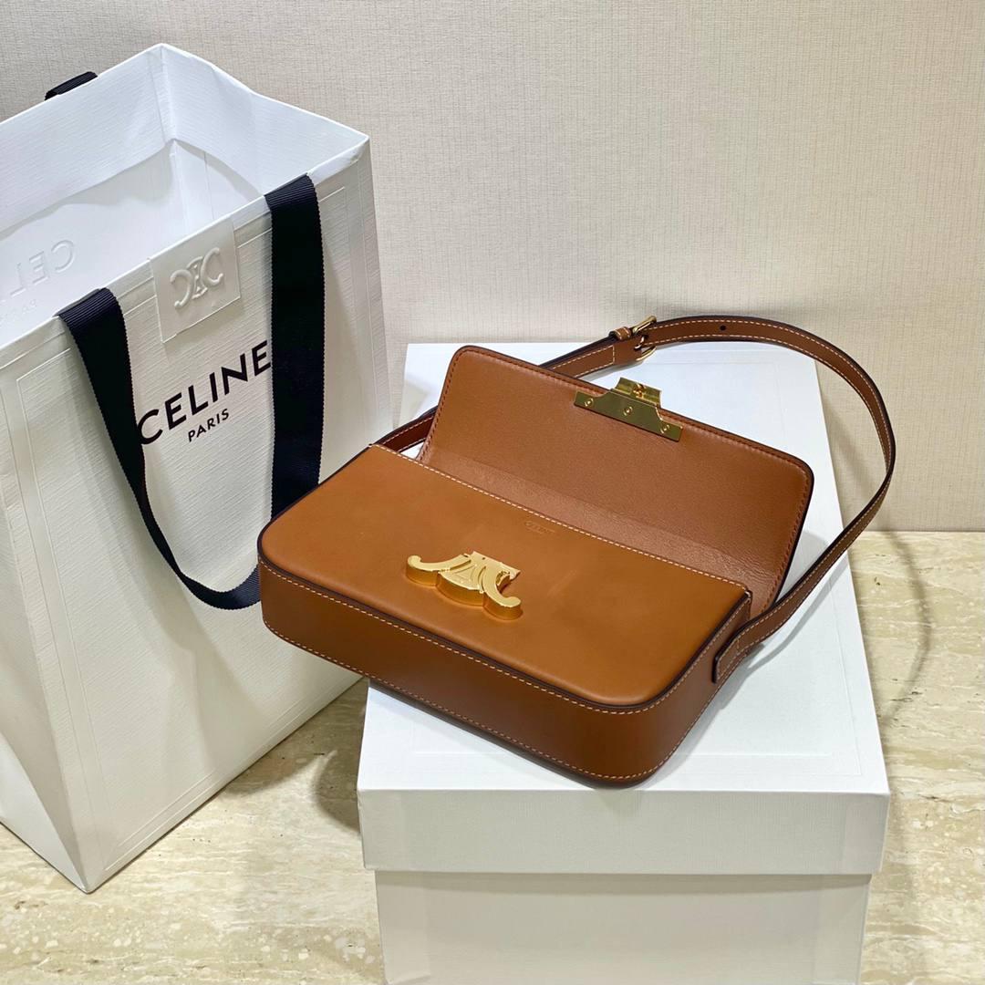 🔥大货实拍图 𝗖𝗘𝗟𝗜𝗡𝗘 ♥ 𝗧𝗥𝗜𝗢𝗠𝗣𝗛𝗘 𝗦𝗛𝗢𝗨𝗟𝗗𝗘𝗥 𝗕𝗔𝗚 感觉这两年𝐂𝐞𝐥𝐢𝐧𝐞是不是打开了任督二脉！出的包是越来越绝了！新款凯旋门腋下包简直惊喜爆棚！确认过眼神是我想要的包！必须要拥有的那种❗️型号：194143 尺寸：20*10*4cm