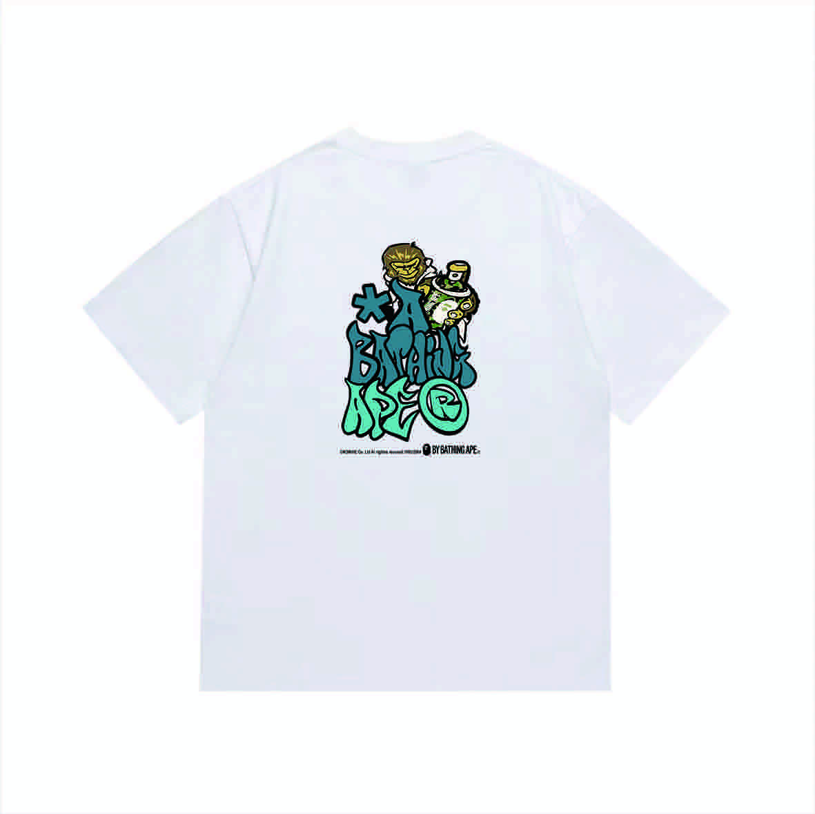Bape Graffiti Bape Relaxed Fit Tee