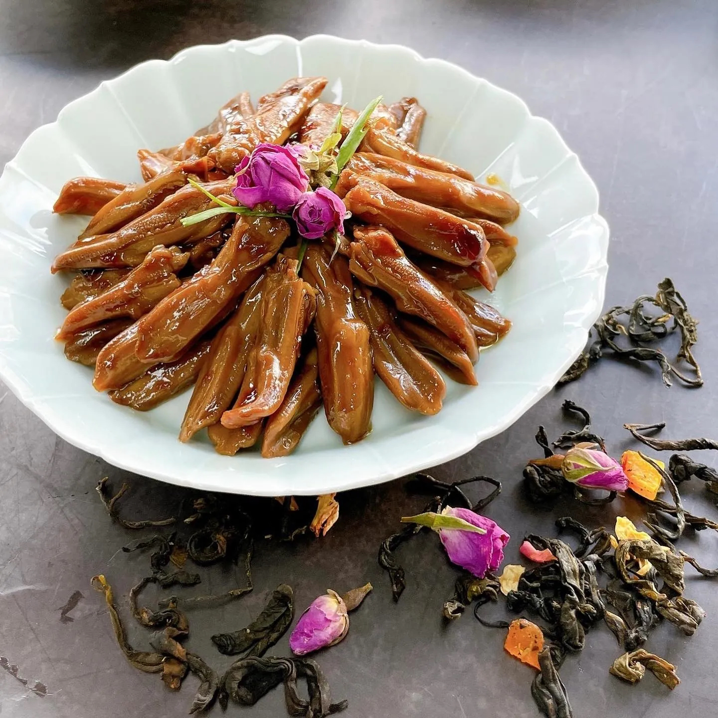 [三點水料理] 玫瑰醬油浸鴨舌 (急凍) 180g