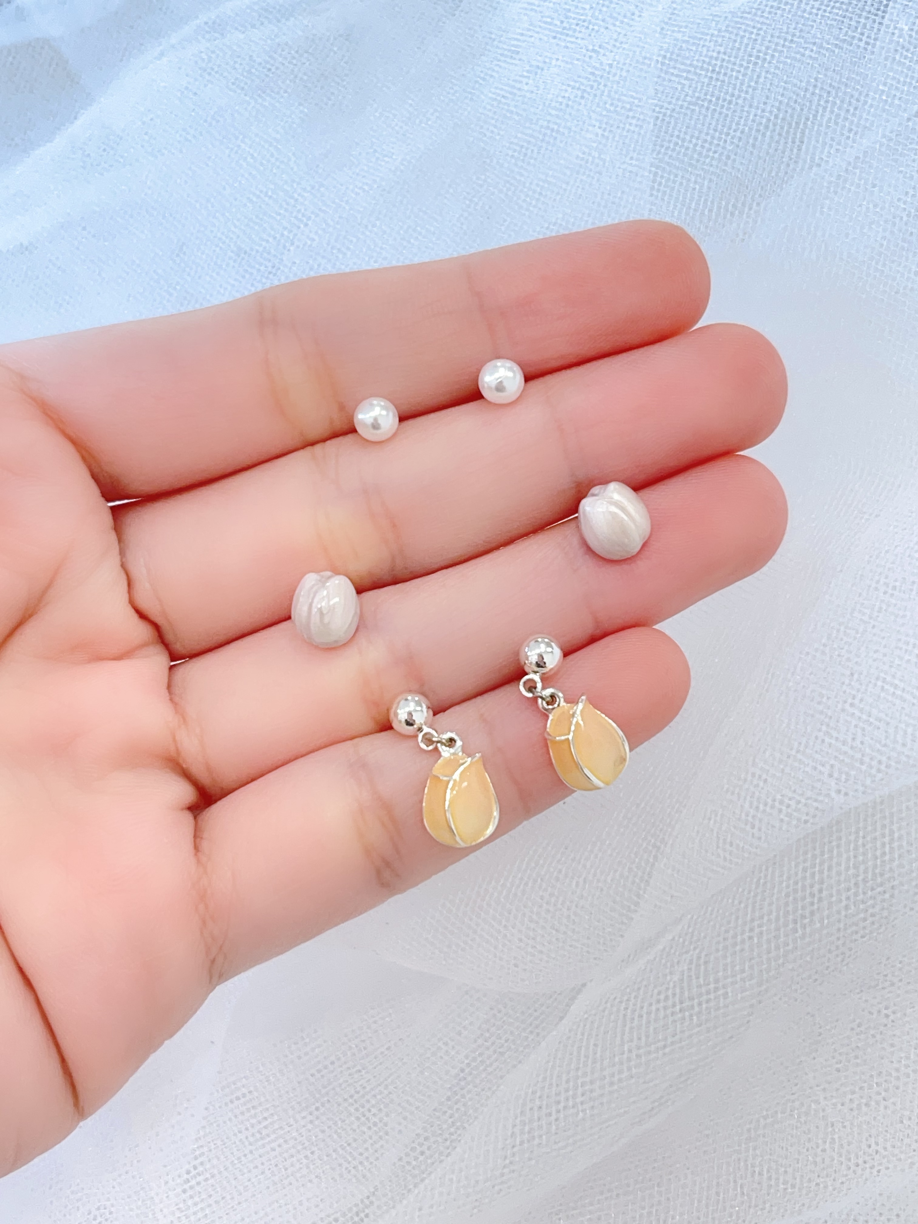 浪漫郁金香耳环套装